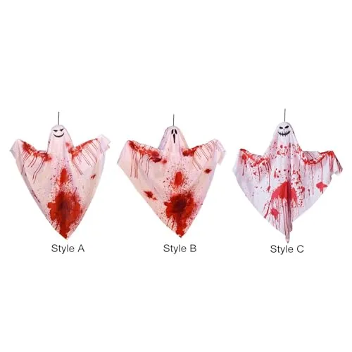 Dropshipped via Social Commerce Network Necklaces ATORSE Hanging Ghost Decoration Hanging Pendant for Haunted House Window Front Yard Style A