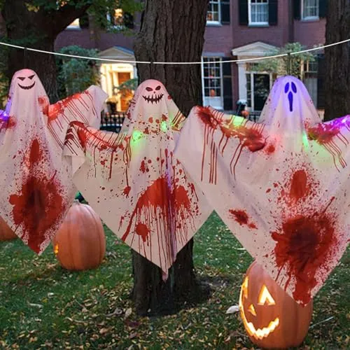 Dropshipped via Social Commerce Network Necklaces ATORSE Hanging Ghost Decoration Hanging Pendant for Haunted House Window Front Yard Style A