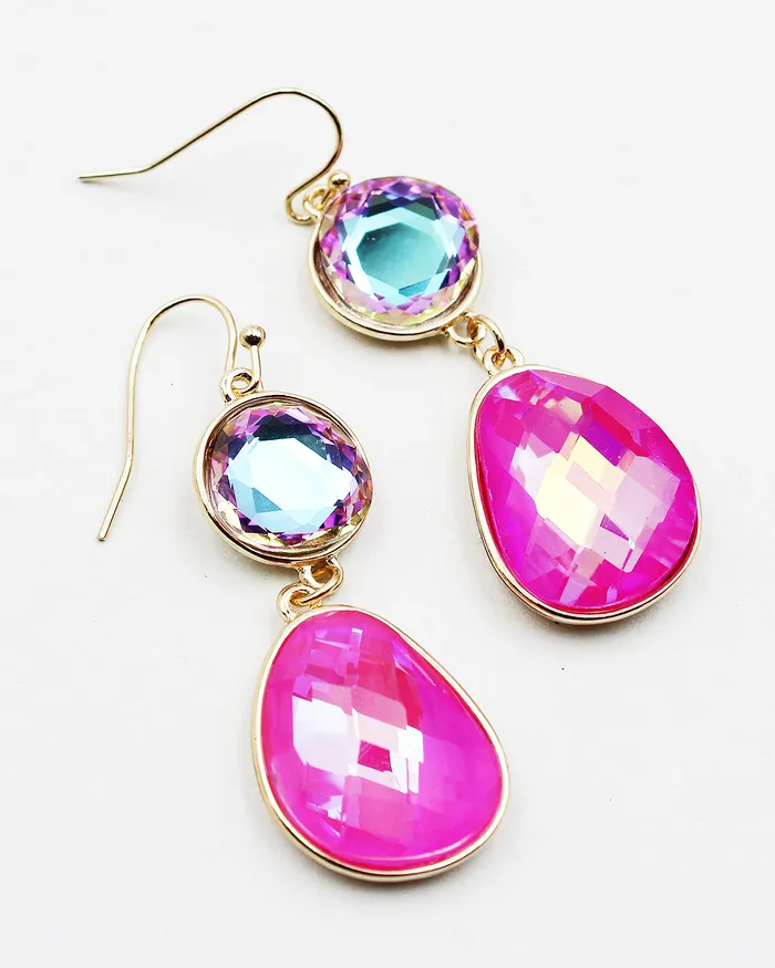 Earrings 05172023 Faceted Crystal Drop Earrings Earrings 05172023 Faceted Crystal Drop Earrings