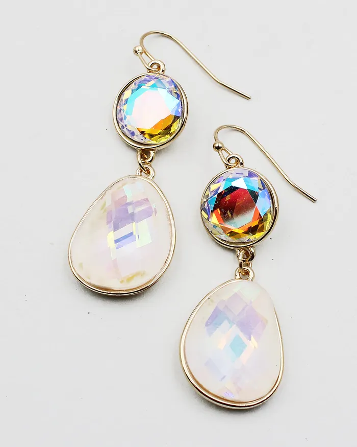 Earrings 05172023 Faceted Crystal Drop Earrings Earrings 05172023 Faceted Crystal Drop Earrings