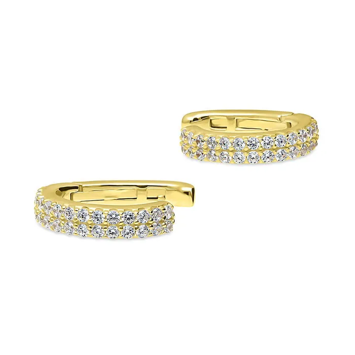 Earrings CZ Ear Cuffs in Sterling Silver BERRICLE