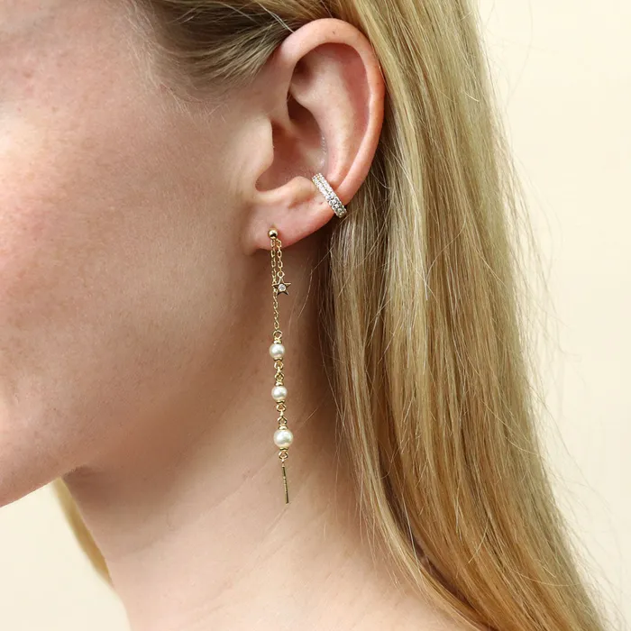 Earrings CZ Ear Cuffs in Sterling Silver BERRICLE