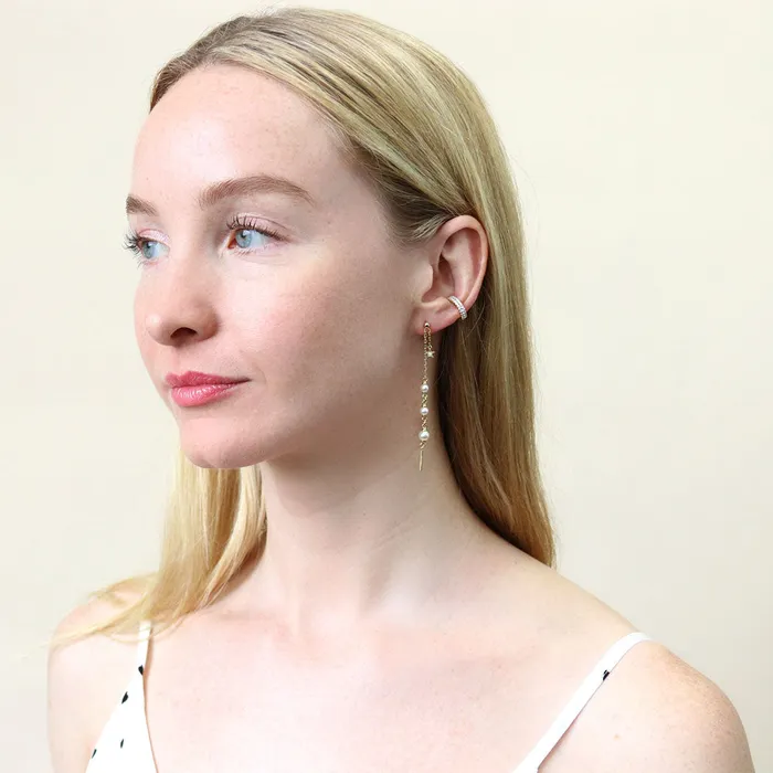 Earrings CZ Ear Cuffs in Sterling Silver BERRICLE