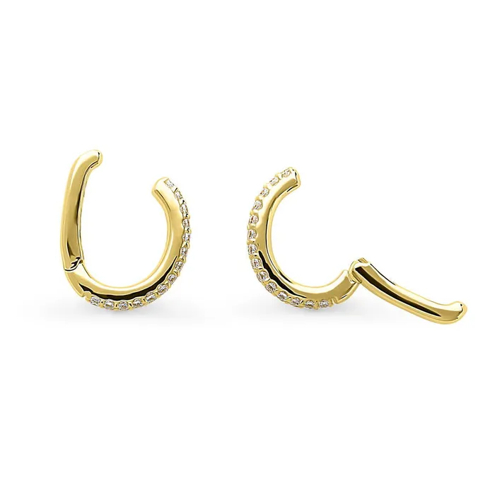 Earrings CZ Ear Cuffs in Sterling Silver BERRICLE