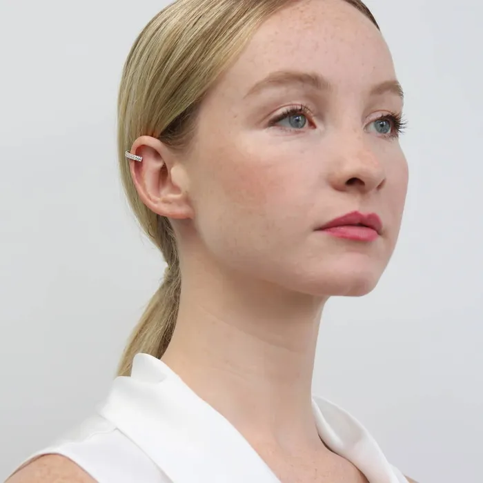 Earrings CZ Ear Cuffs in Sterling Silver BERRICLE