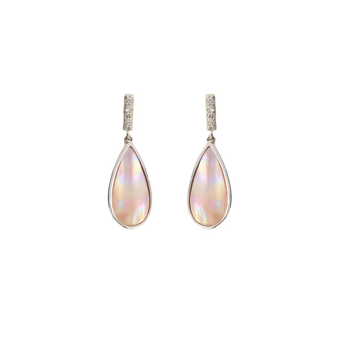 Earrings Esprit Esprit Earrings Silver Color Oval With Mop Shape Dangilng Style 925 Earrings Esprit Esprit Earrings Silver Color Oval With Mop Shape Dangilng Style 925