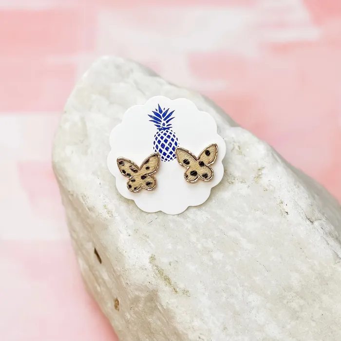 Earrings Prep Obsessed PR Spotted Butterfly Stud Earrings