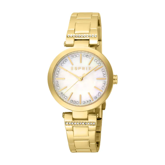 Esprit Bracelets ESPRIT Womens Watch Gold Color Case White MOP Dial Gold Color Metal Bracelet Esprit Bracelets ESPRIT Womens Watch Gold Color Case White MOP Dial Gold Color Metal Bracelet
