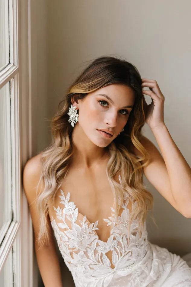 Floral Earrings Poppy Lane Bridal Earrings