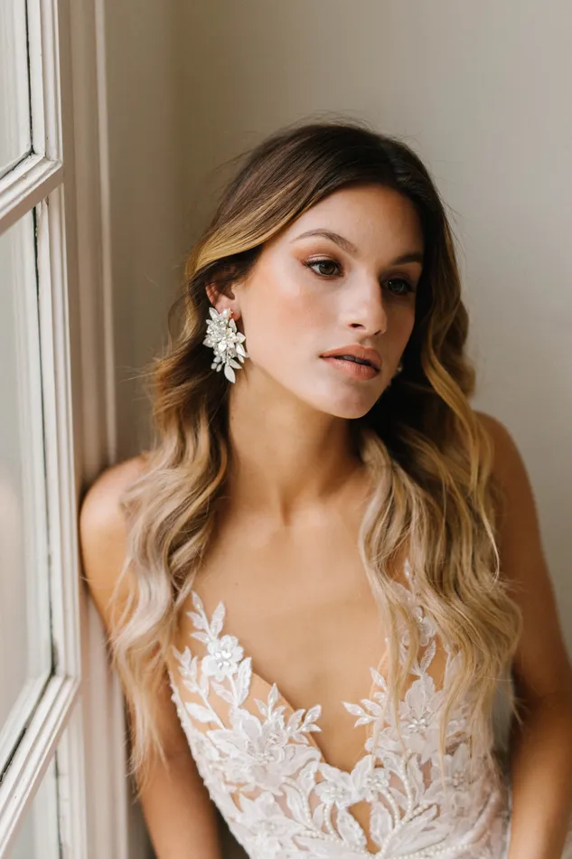 Floral Earrings Poppy Lane Bridal Earrings