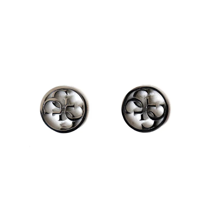Guess Earrings Guess Earring With 4G Logo Round Studs