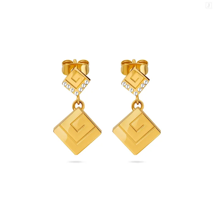 Guy Laroche Earrings Guy Laroche Audrey Ladies Gold Plated Earrings With Crystals Guy Laroche Earrings Guy Laroche Audrey Ladies Gold Plated Earrings With Crystals