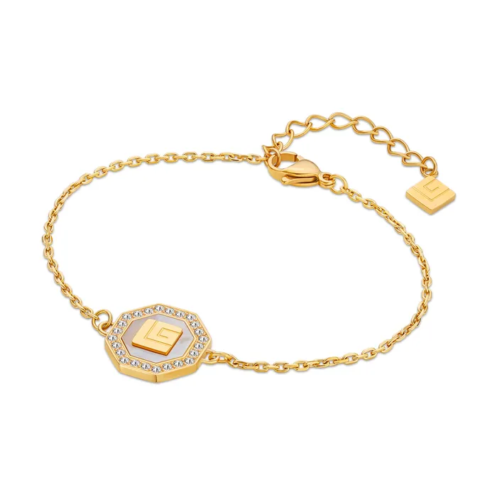 Guy Laroche Guy Laroche Ambre Ladies Gold Plated Bracelet With Crystals Bracelets Guy Laroche Guy Laroche Ambre Ladies Gold Plated Bracelet With Crystals Bracelets