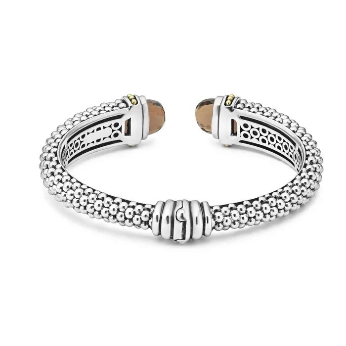 Lagos Caviar Color Smokey Quartz Cuff Bracelet 12mm Bracelets Lagos Caviar Color Smokey Quartz Cuff Bracelet 12mm Bracelets