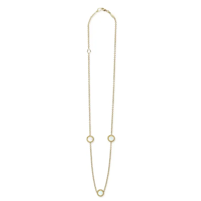 LAGOS Covet Three Station Round Mother of Pearl Necklace Necklaces