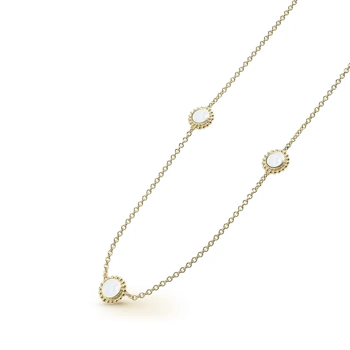 LAGOS Covet Three Station Round Mother of Pearl Necklace Necklaces LAGOS Covet Three Station Round Mother of Pearl Necklace Necklaces
