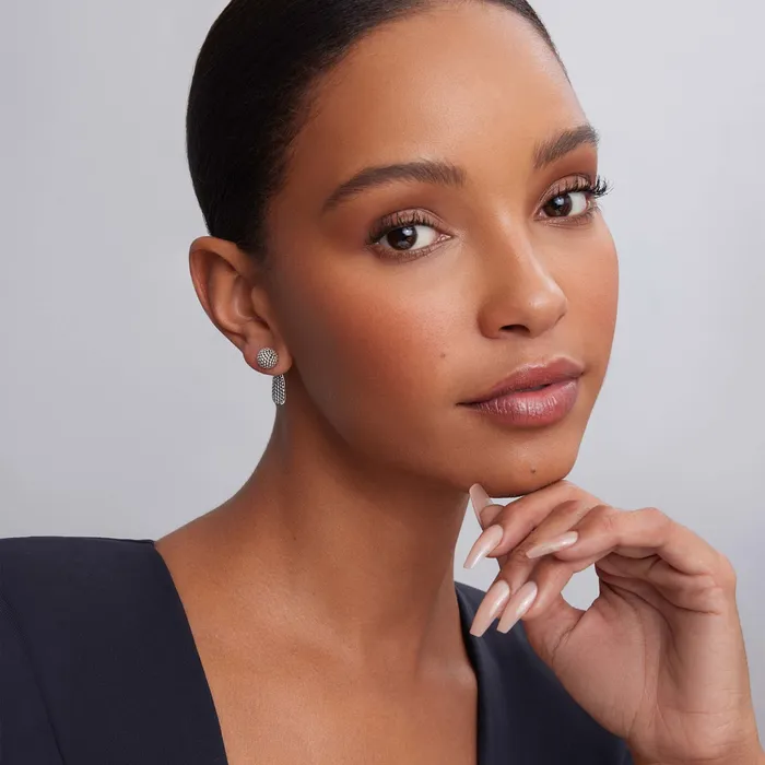 Lagos Earrings Signature Caviar Beaded Silver Stud Earrings Lagos Earrings Signature Caviar Beaded Silver Stud Earrings