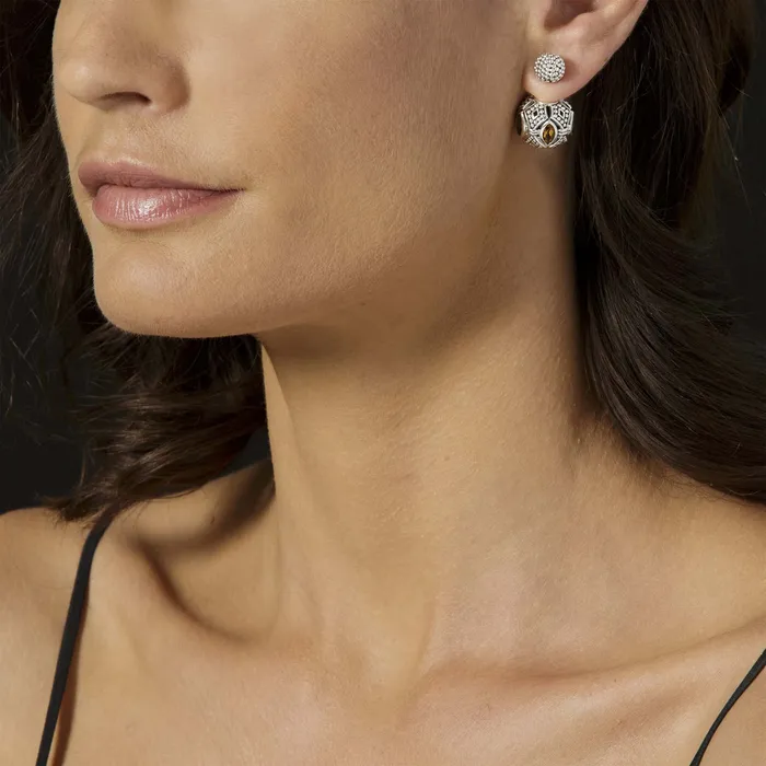 Lagos Earrings Signature Caviar Beaded Silver Stud Earrings Lagos Earrings Signature Caviar Beaded Silver Stud Earrings