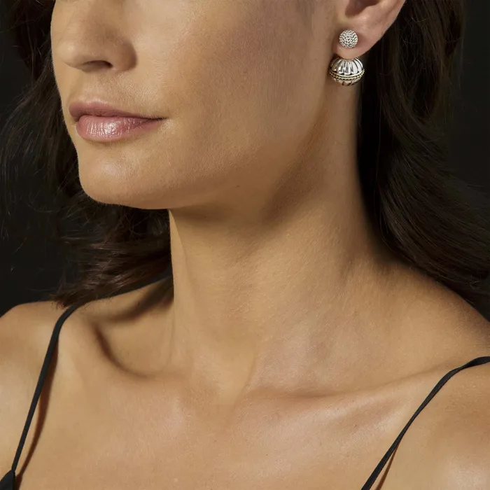 Lagos Earrings Signature Caviar Beaded Silver Stud Earrings Lagos Earrings Signature Caviar Beaded Silver Stud Earrings