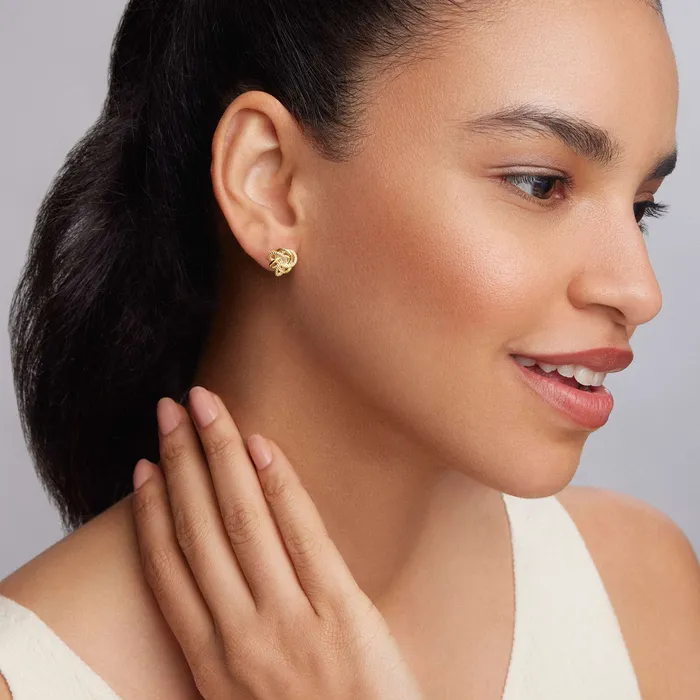Lagos Love Knot Large 18K Gold Love Knot Stud Earrings Earrings Lagos Love Knot Large 18K Gold Love Knot Stud Earrings Earrings