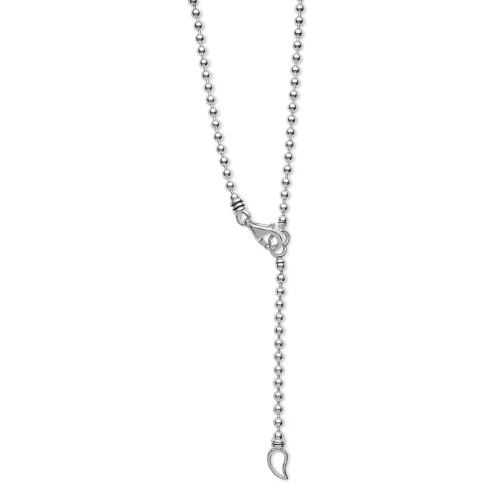 LAGOS Necklaces Signature Caviar Octagon Diamond H Initial Charm Necklace LAGOS Necklaces Signature Caviar Octagon Diamond H Initial Charm Necklace