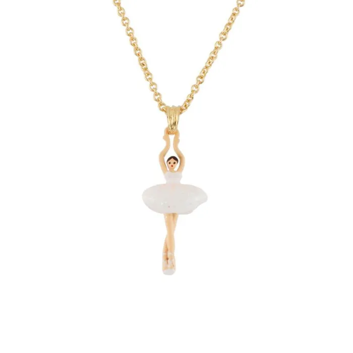 Les Nereides Necklaces Les Nereides Necklace Featuring Mini Ballerina In A White Tutu Les Nereides Necklaces Les Nereides Necklace Featuring Mini Ballerina In A White Tutu