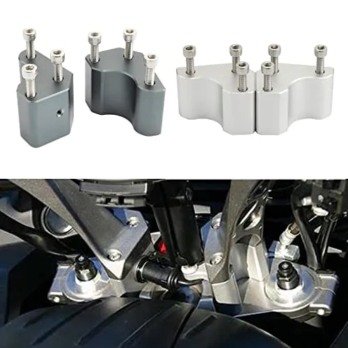 LOOM TREE Aluminum Handlebar Risers For Gtr1400 Easy Install Silver 1X Handlebar Riser Kit Dropshipped via Social Commerce Network Necklaces
