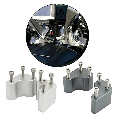 LOOM TREE Aluminum Handlebar Risers For Gtr1400 Easy Install Silver 1X Handlebar Riser Kit Dropshipped via Social Commerce Network Necklaces