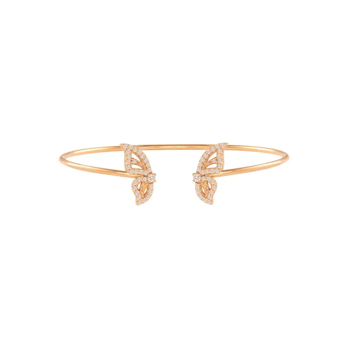 Michella 18 Ct Gold Diamond Butterfly Bracelet Basic Michella Bracelets