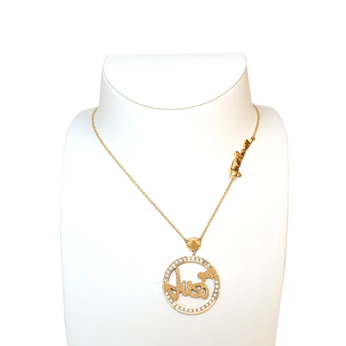 Necklaces JustCavalli Fashin AccessoriesNecklace Ip Gold Chain With Just Logo Stone Round Pendant Just Cavalli Necklaces JustCavalli Fashin AccessoriesNecklace Ip Gold Chain With Just Logo Stone Round Pendant Just Cavalli