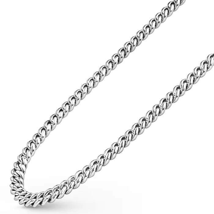 Necklaces LAGOS Anthem Silver Curb Chain Necklace 8mm Necklaces LAGOS Anthem Silver Curb Chain Necklace 8mm
