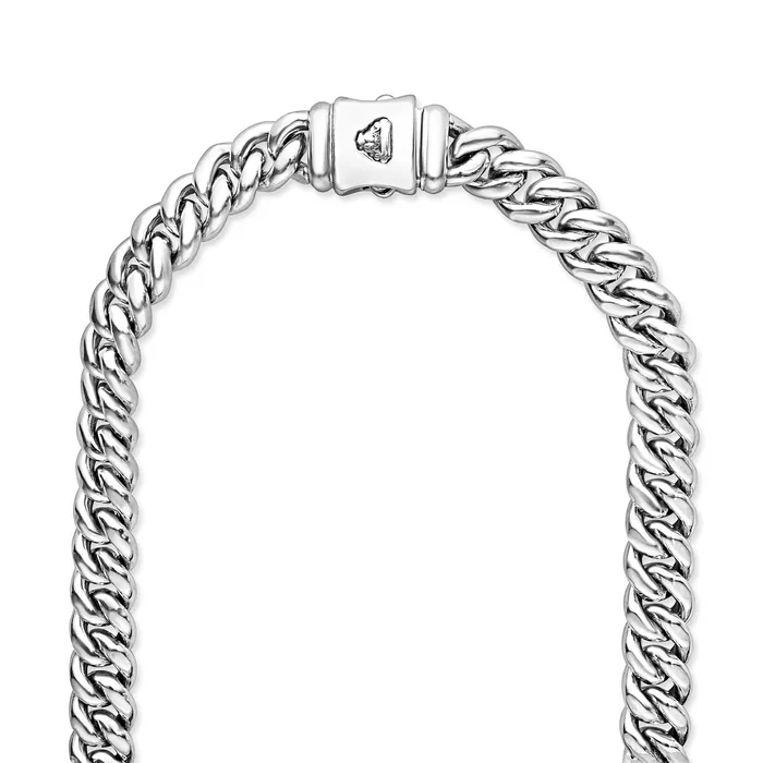 Necklaces LAGOS Anthem Silver Curb Chain Necklace 8mm Necklaces LAGOS Anthem Silver Curb Chain Necklace 8mm