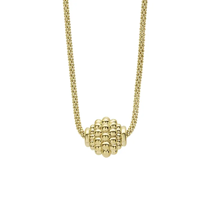 Necklaces Lagos Caviar Gold 18K Gold Caviar Ball Pendant Necklace