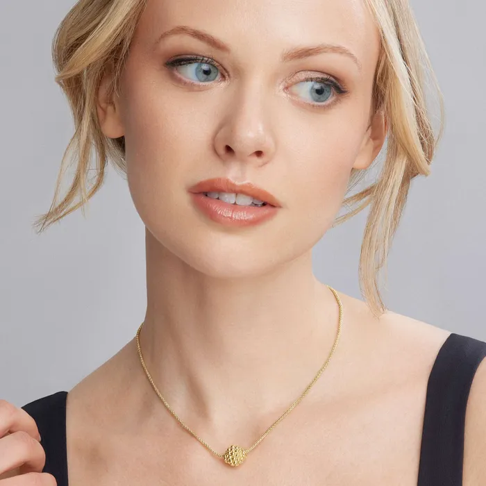 Necklaces Lagos Caviar Gold 18K Gold Caviar Ball Pendant Necklace Necklaces Lagos Caviar Gold 18K Gold Caviar Ball Pendant Necklace
