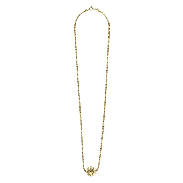 Necklaces Lagos Caviar Gold 18K Gold Caviar Ball Pendant Necklace Necklaces Lagos Caviar Gold 18K Gold Caviar Ball Pendant Necklace