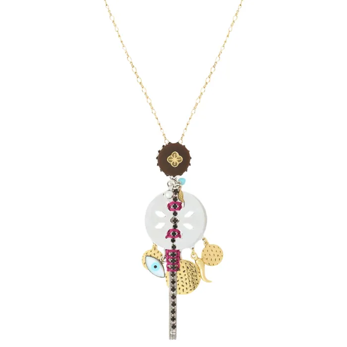 Necklaces Reminiscence Reminiscence Womens Yellow Necklace
