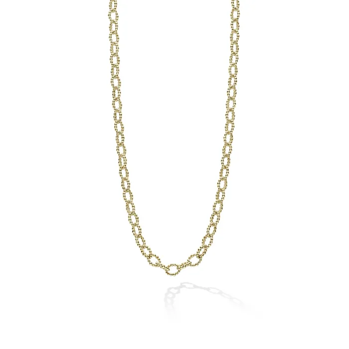 Necklaces Signature Caviar 18K Gold Small Link Necklace LAGOS
