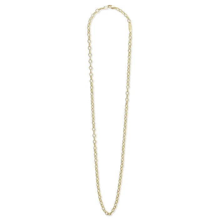 Necklaces Signature Caviar 18K Gold Small Link Necklace LAGOS Necklaces Signature Caviar 18K Gold Small Link Necklace LAGOS