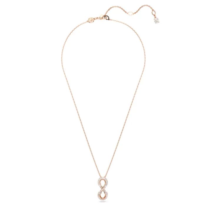Necklaces Swarovski Hyperbola Pendant Infinity Necklace White Rose goldtone plated Swarovski Necklaces Swarovski Hyperbola Pendant Infinity Necklace White Rose goldtone plated Swarovski