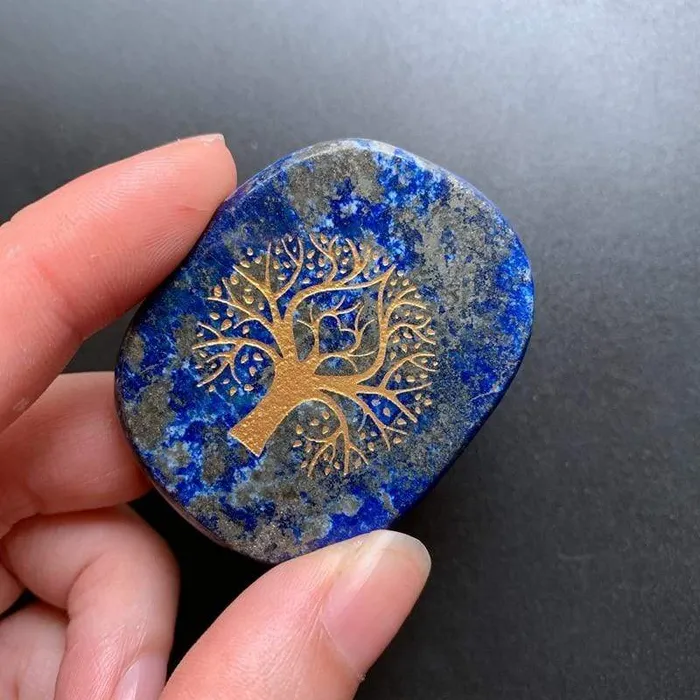 Necklaces WickedAF Lapis Lazuli Tree of Life Stone