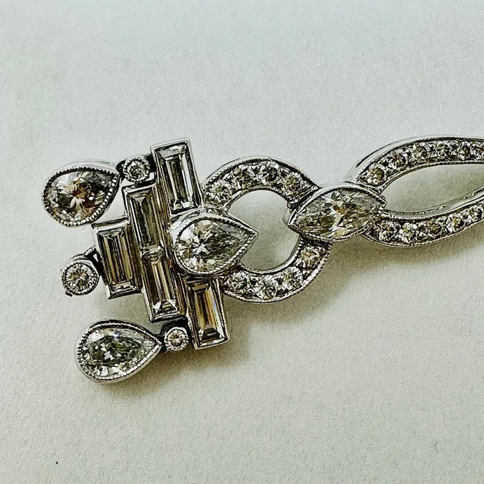 Platinum Diamond Dangle Style Earrings Jewelry Earrings