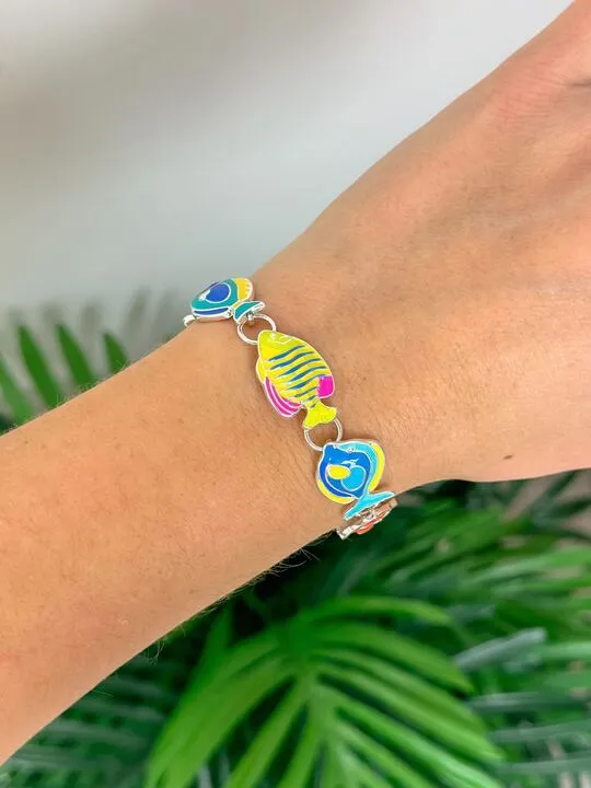 Prep Obsessed MOA Bracelets Enamel Tropical Fish Magnetic Bracelet