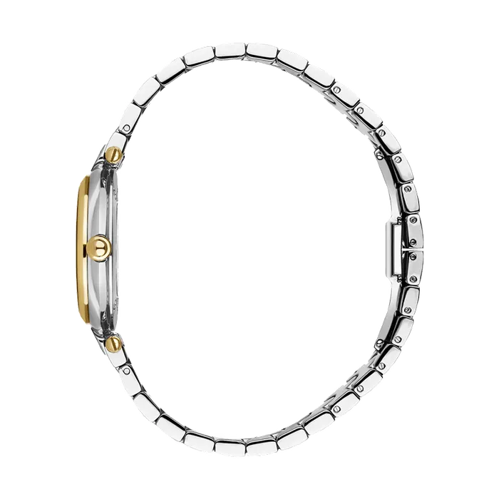 Saint Honore City of Lights Womens Silver MOP Dial Gold Bazel Silver Watch Saint Honore Necklaces