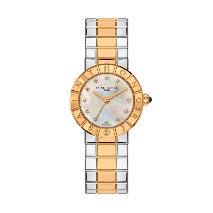Saint Honore ORSAY Womens White MOP Dial Stainless SteelRose Gold Bracelet Watch Saint Honore Bracelets Saint Honore ORSAY Womens White MOP Dial Stainless SteelRose Gold Bracelet Watch Saint Honore Bracelets