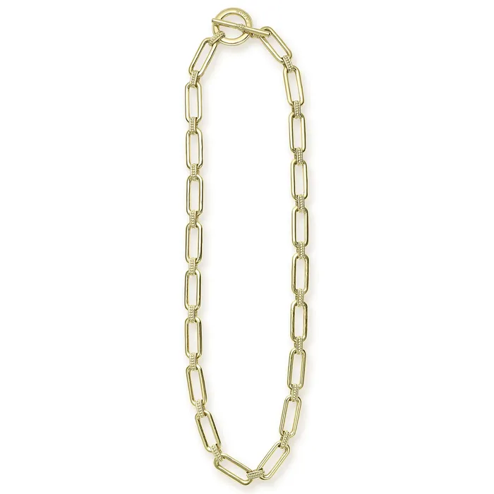 Signature Caviar 18K Gold Link Necklace LAGOS Necklaces Signature Caviar 18K Gold Link Necklace LAGOS Necklaces
