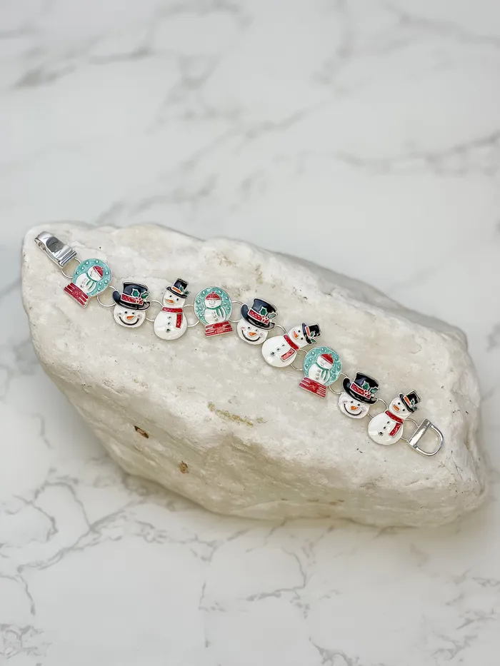 Snowman Magnetic Bracelet Prep Obsessed MOA Bracelets