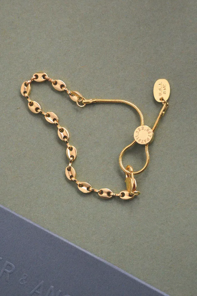 Stainless Steel Adjustable This Little Piggy Chain Bracelet Air Anchor Bracelets