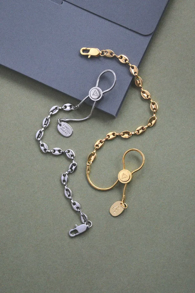 Stainless Steel Adjustable This Little Piggy Chain Bracelet Air Anchor Bracelets