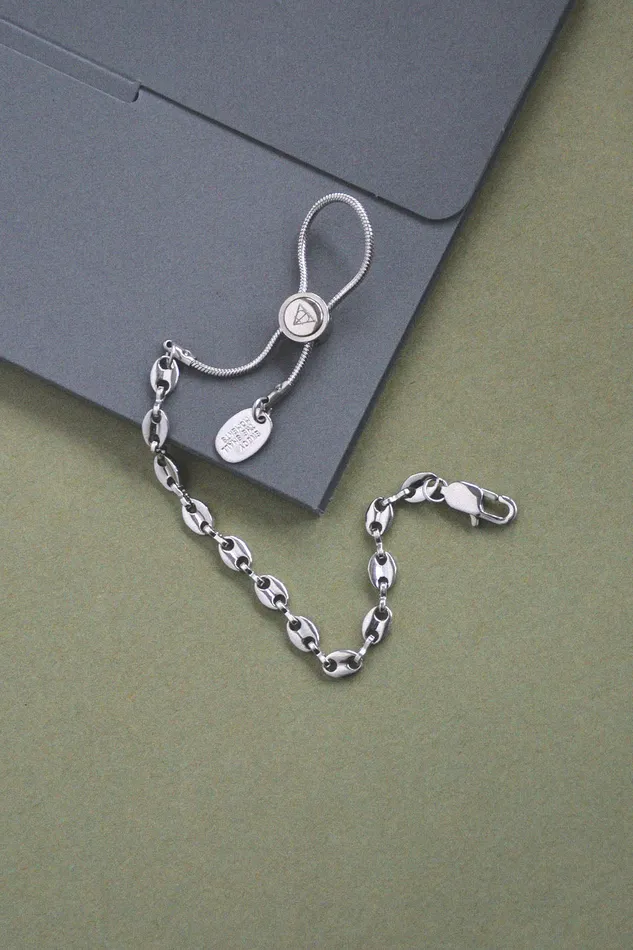 Stainless Steel Adjustable This Little Piggy Chain Bracelet Air Anchor Bracelets