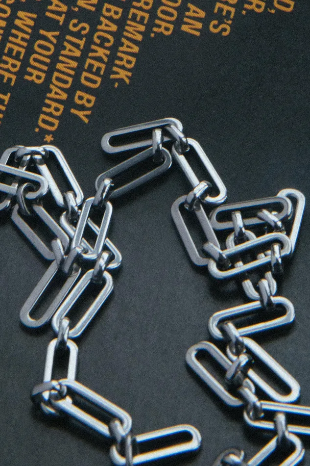 Stainless Steel Holding It All Together Paperclip Chain with Cuff Keeper Air Anchor Bracelets Stainless Steel Holding It All Together Paperclip Chain with Cuff Keeper Air Anchor Bracelets
